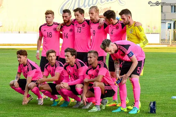 Liam Kelly lined up with Scotland u21s in Ukraine.