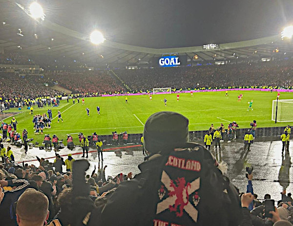 Kenny McLean celebration Hampden Park