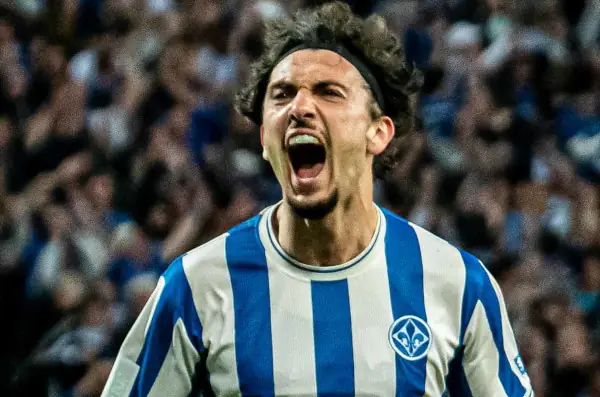 Fraser Hornby, euphoric for SV Darmstadt.