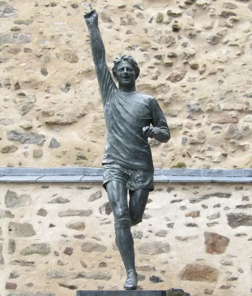 The Denis Law statue in Aberdeen.