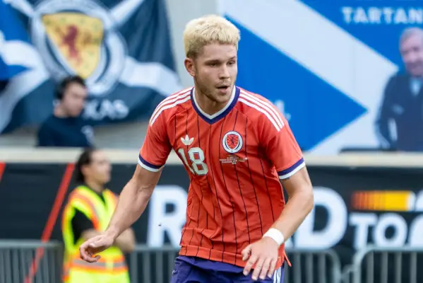 George Hirst for Scotland v Bolivia, 2026.