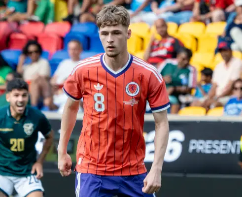 Tyler Fletcher for Scotland v Bolivia, 2026.