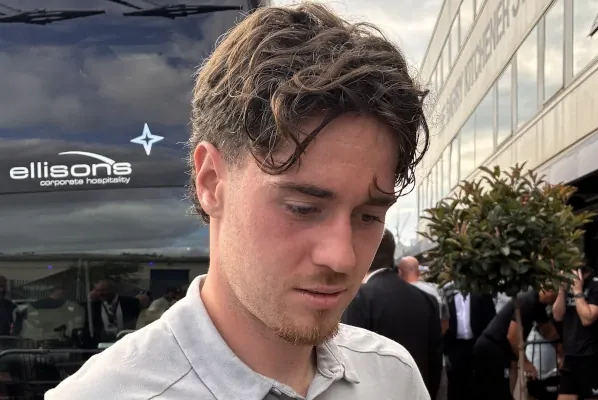 Hayden Hackney outside the stadium after the Millwall and Middlesbrough match. 16 August 2025, 18:00:29. He is of the multi-eligible players Scotland hope to land.