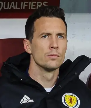Jon McLaughlin in the Scotland bench, Moscow 2019.