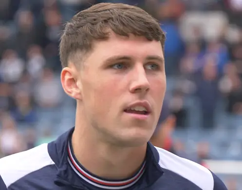 Josh Mulligan Dundee. Head & shoulders during limber up.
