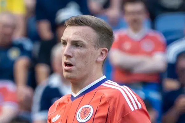 Lewis Ferguson. Scotland v Bolivia on pitch.